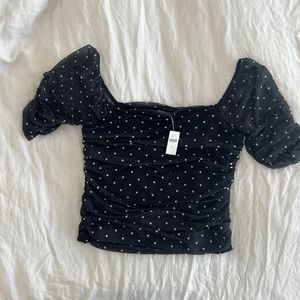 Anthropologie Polkadot blouse